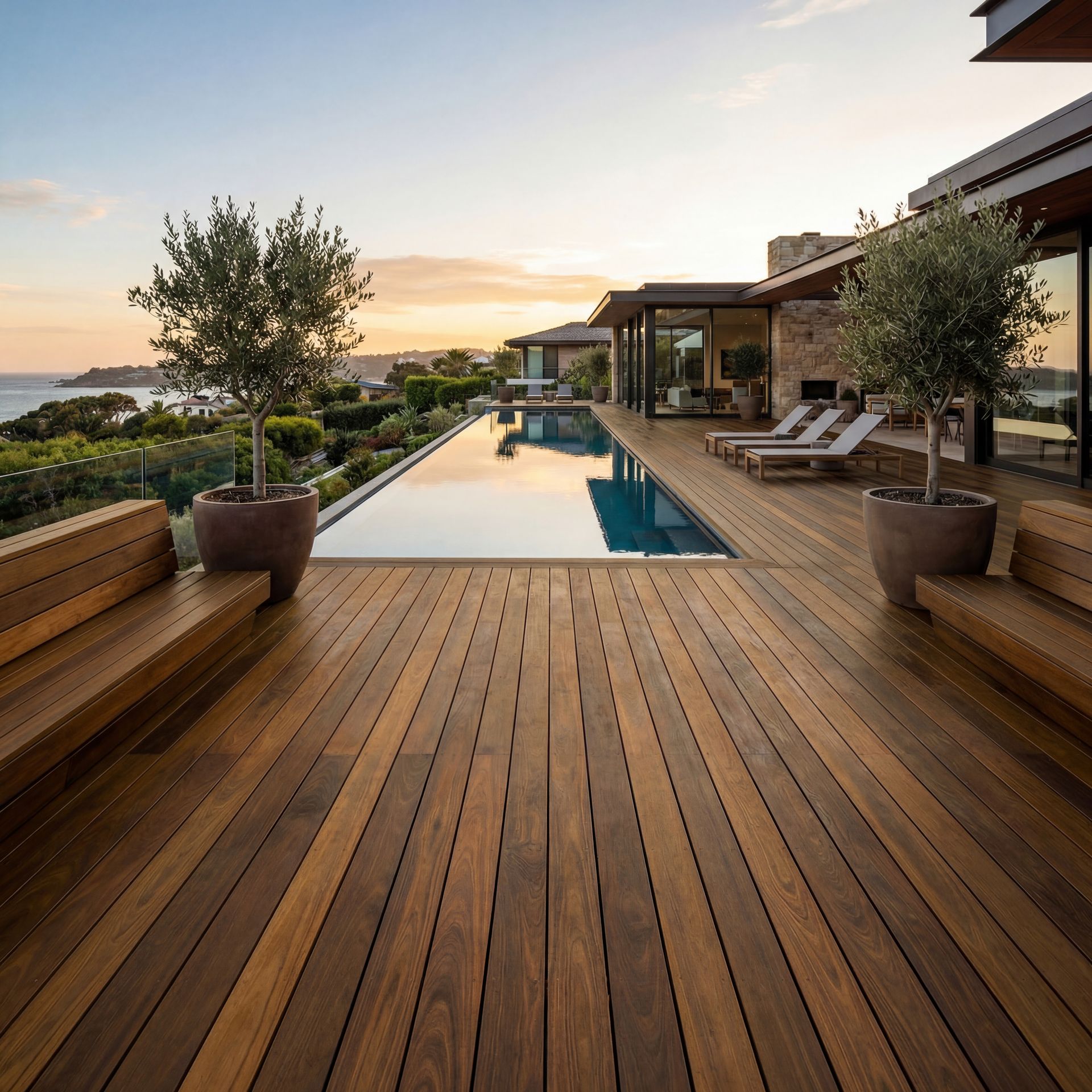 Ipe hardwood decking